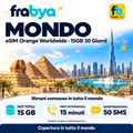 eSIM Orange Worldwide 15GB 30 Giorni — Frabya Travel eSIM