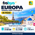 Holiday eSIM 2 Europe C — Frabya Travel eSIM