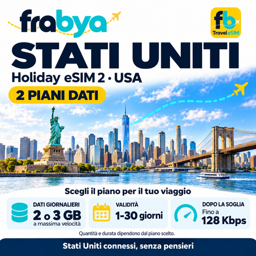eSIM - Holiday eSIM 2 USA — Frabya Travel eSIM