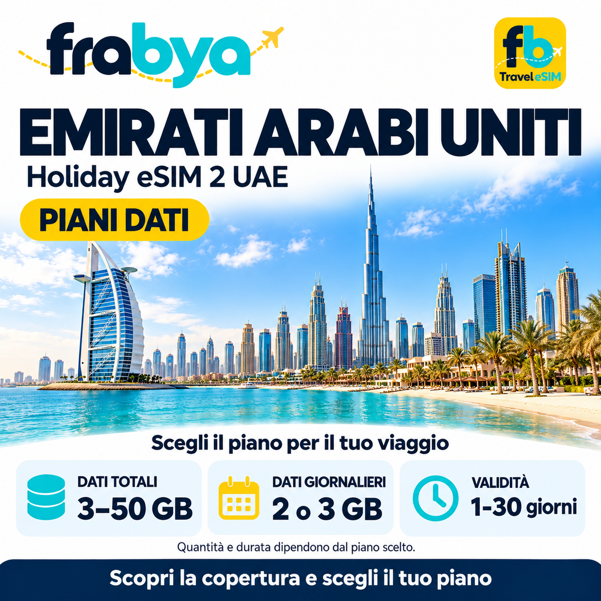 Holiday eSIM 2 UAE — Frabya Travel eSIM