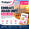 Frabya eSIM EMIRATI ARABI UNITI — piani dati e durate selezionabili