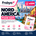 Frabya eSIM NORD AMERICA — piani dati e durate selezionabili