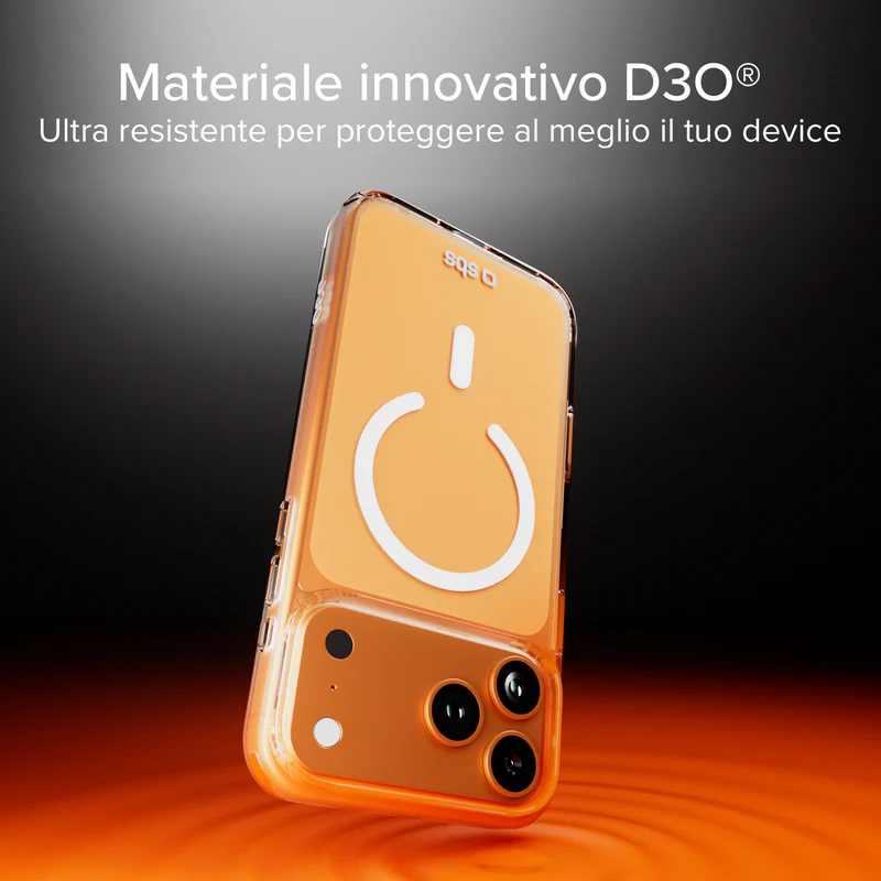 SBS D3O MagSafe iPhone 17 Transparent Case