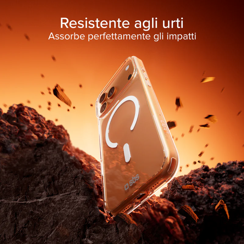SBS D3O MagSafe iPhone 17 Plus Clear Case